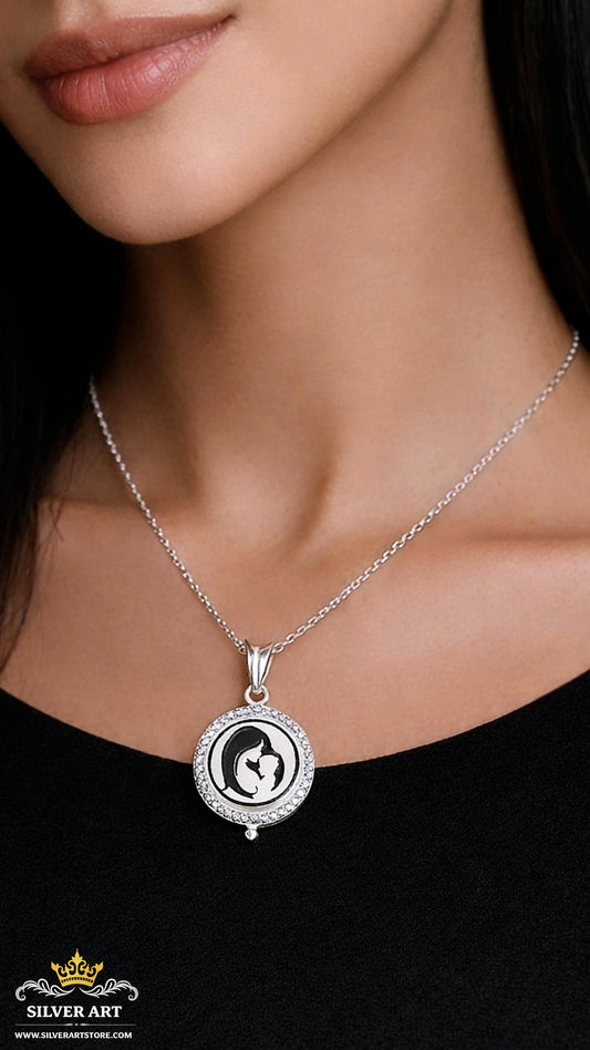 Double Face Necklace لست أمام عيني لكنك كل ما أري