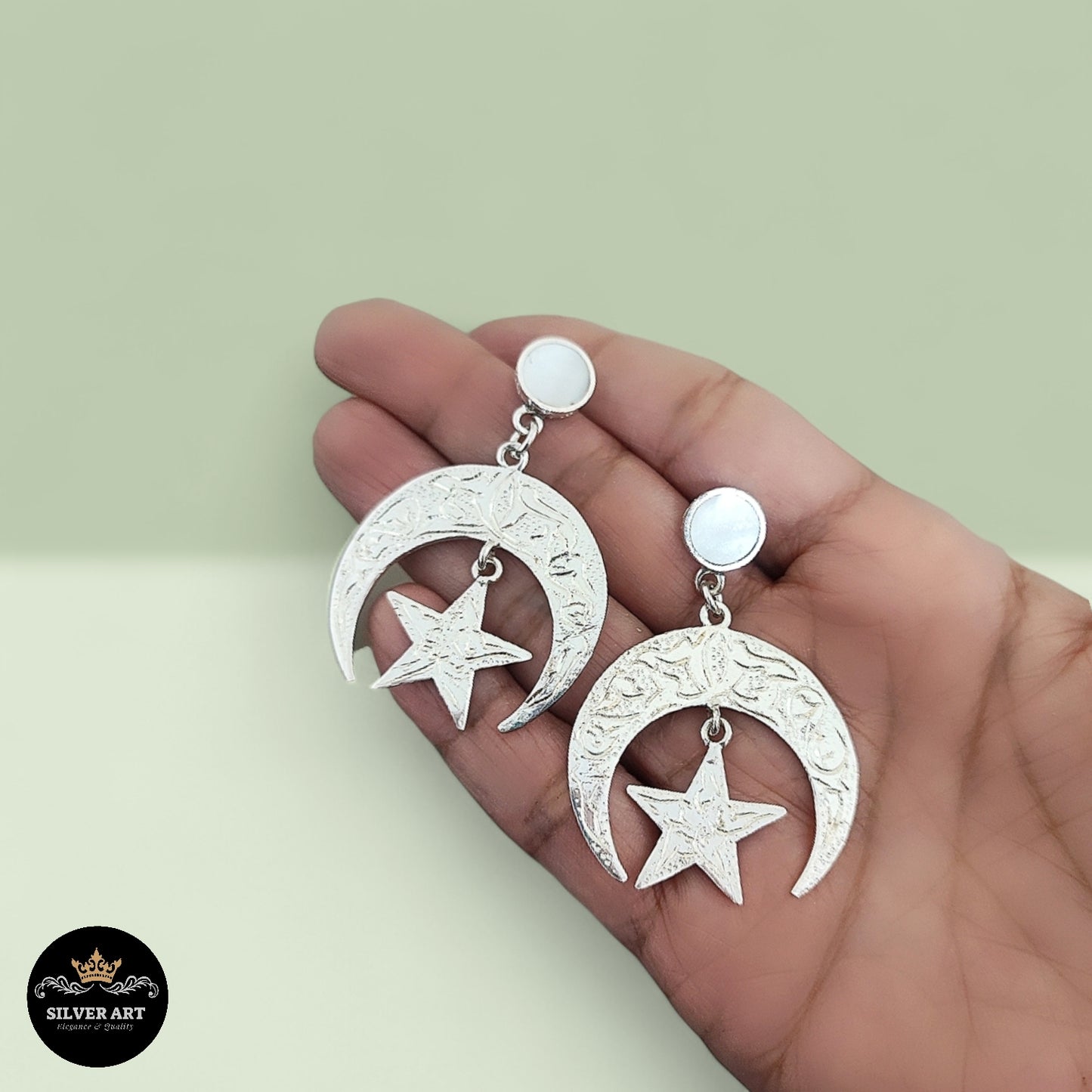 Crescent 🌙 and Star 🌟 Earrings