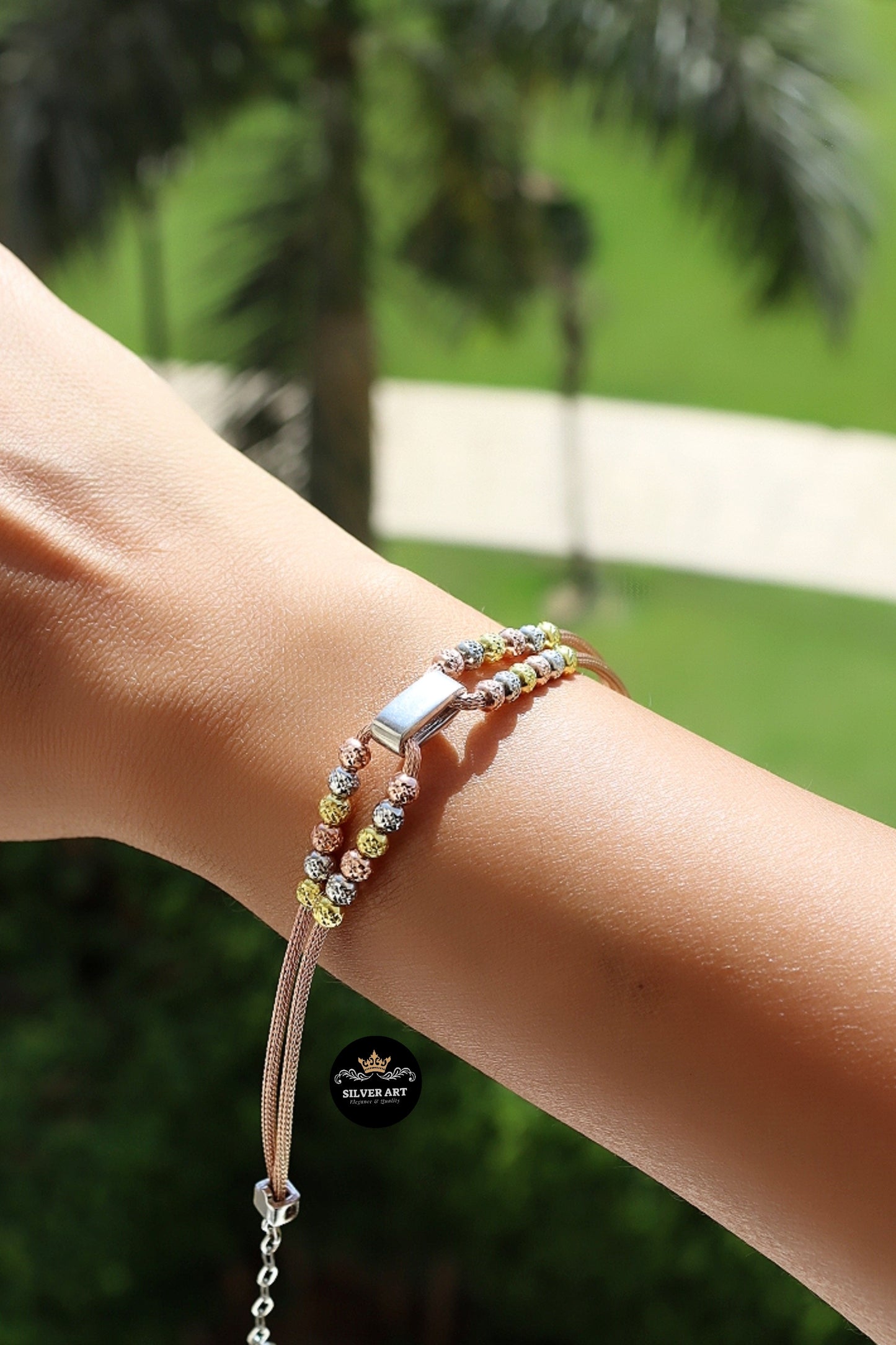 Sterling Silver Multi Colors Bracelet