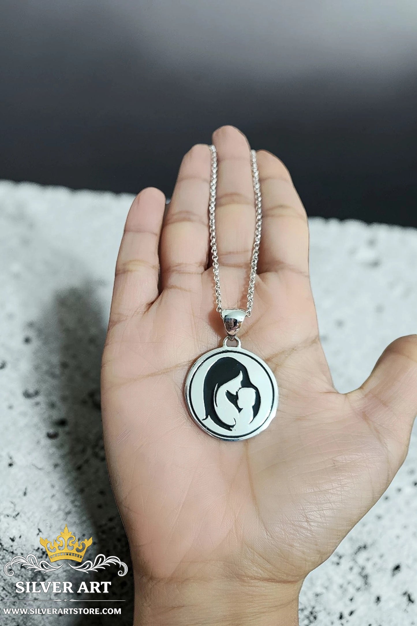 Double Face Necklace أمي