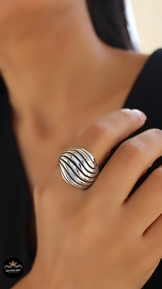 Vintage Thai Silver Ring Size 21