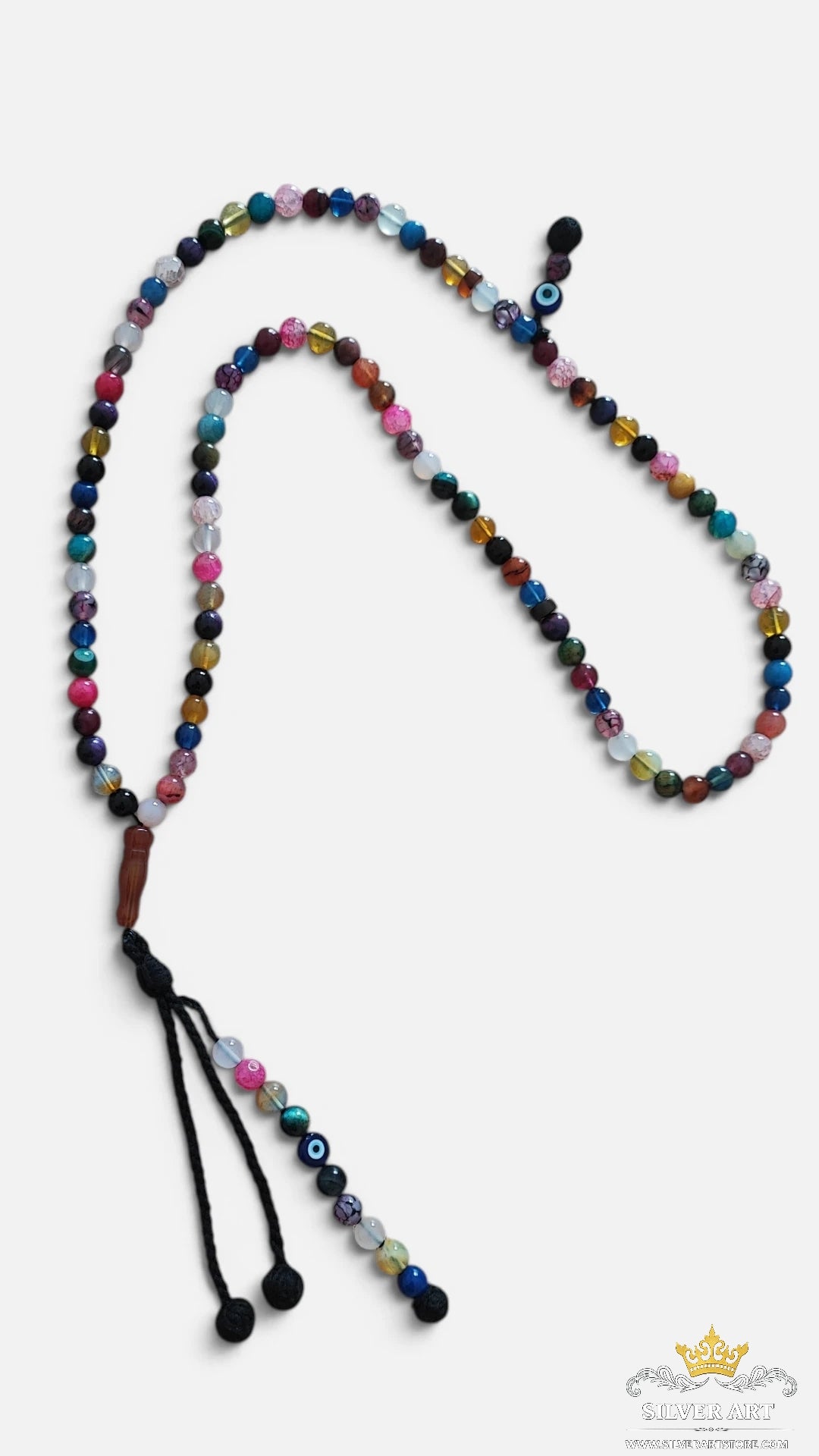 Natural Colorful Agate Islamic Prayer Misbaha