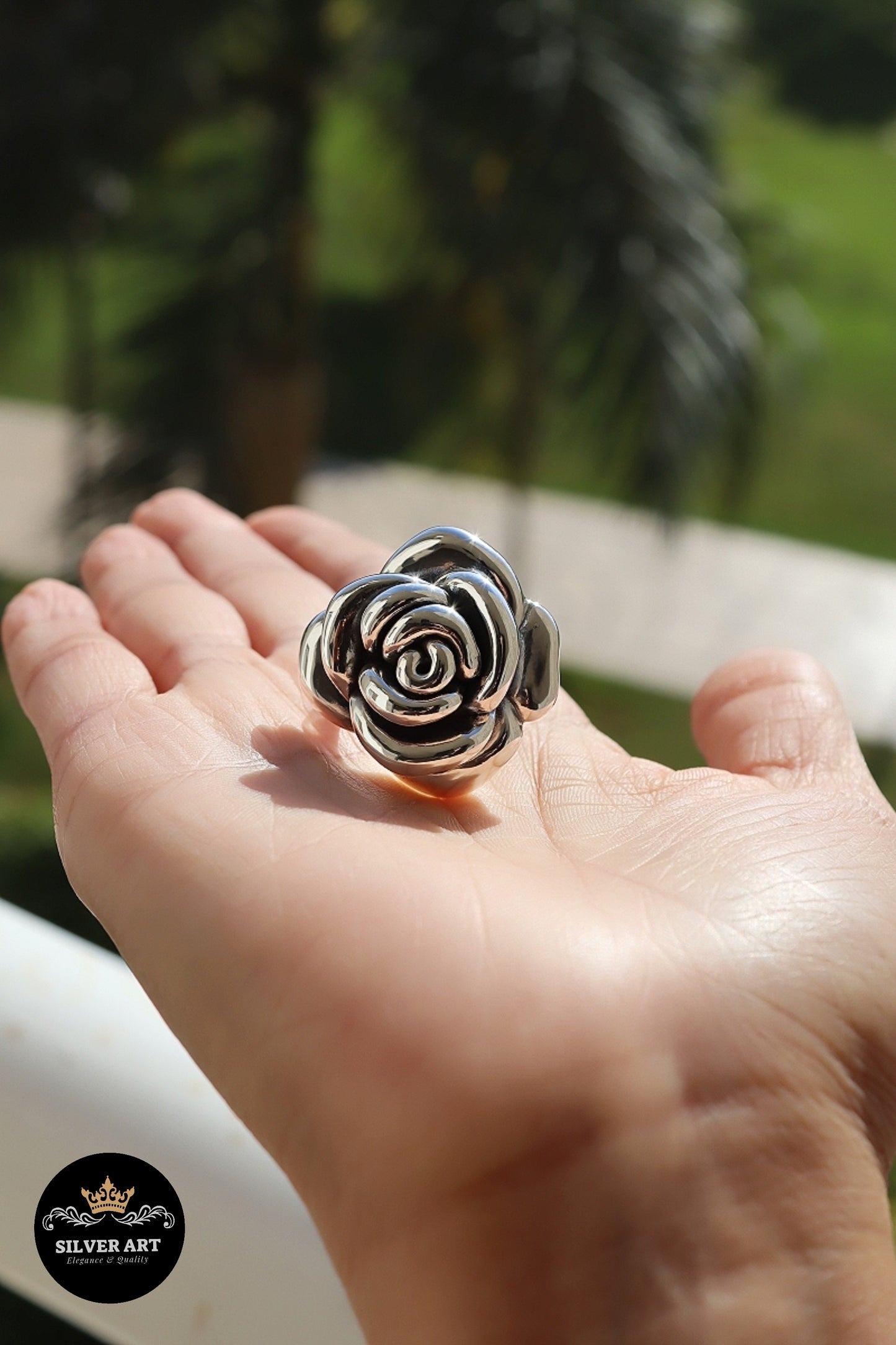 Vintage Thai Silver Ring Size 16