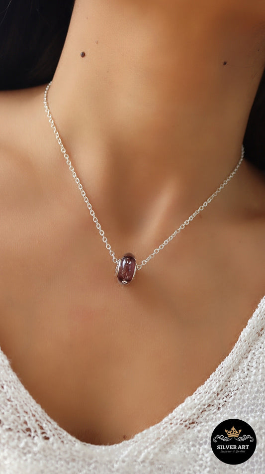 Silver Pandora Charm Necklace