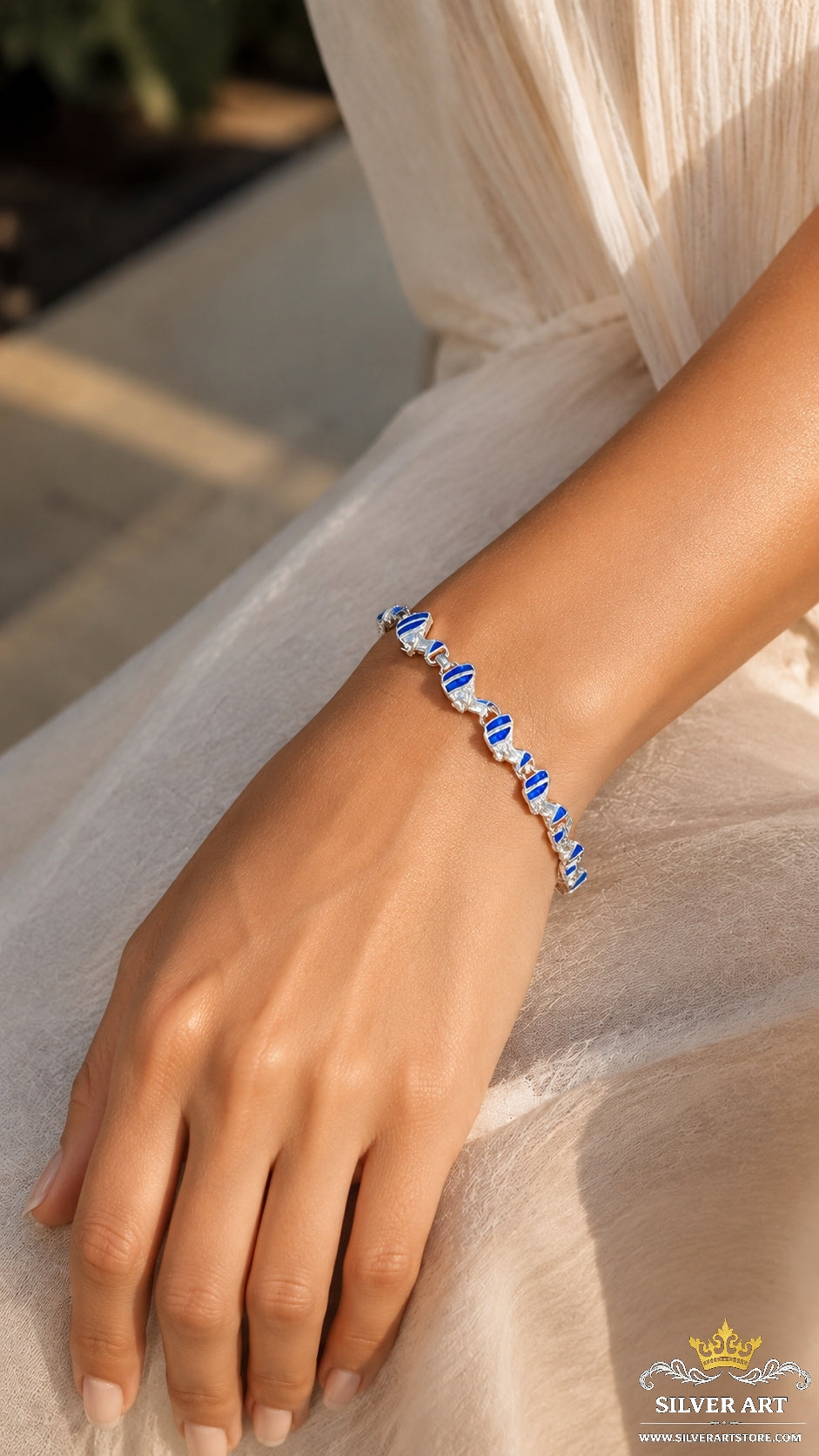 Sterling Silver Nefertiti Bracelet
