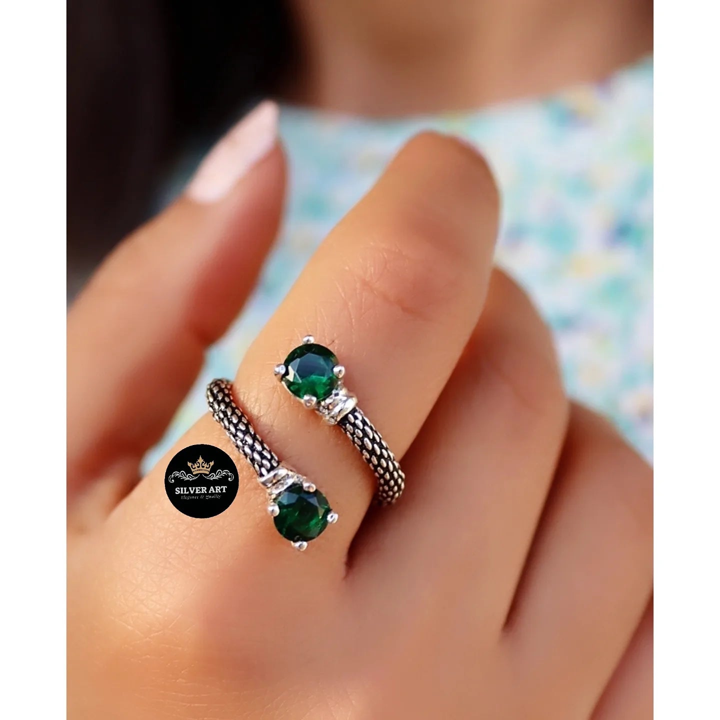 Green Stone Ring