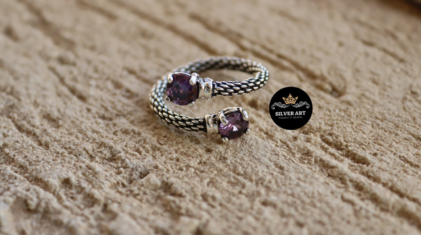 Purple Stone Ring