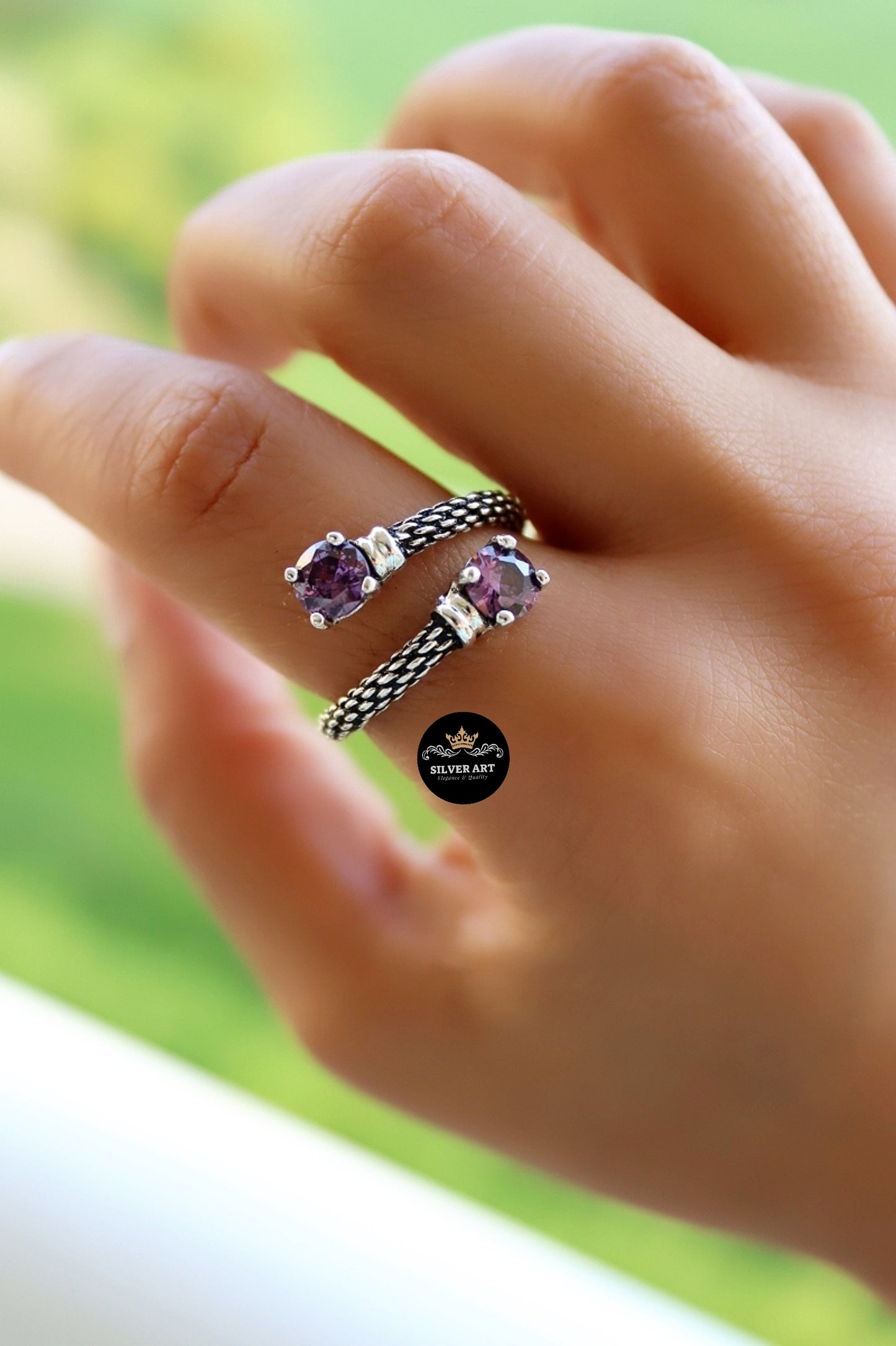 Purple Stone Ring