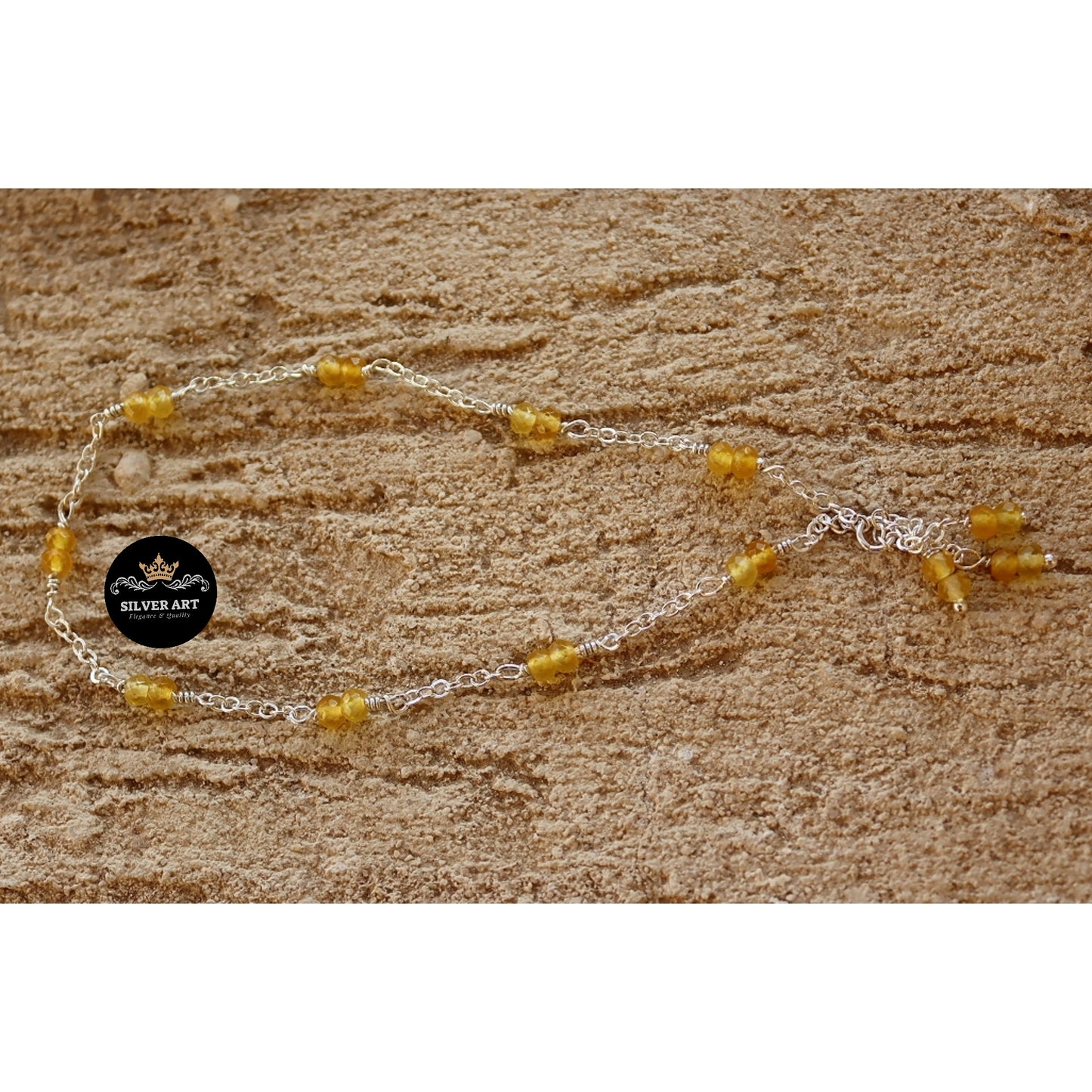 Yellow Beads Anklet